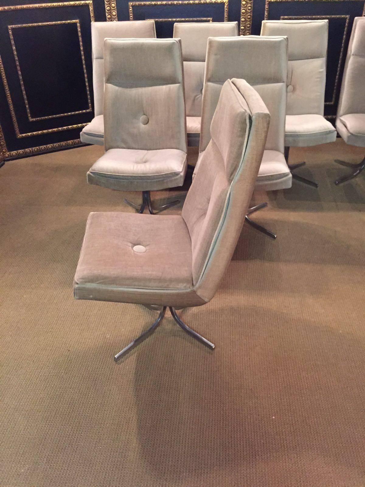 Ten Lounge Chairs Seventies Bauhaus, Germany, 1970s photo buy