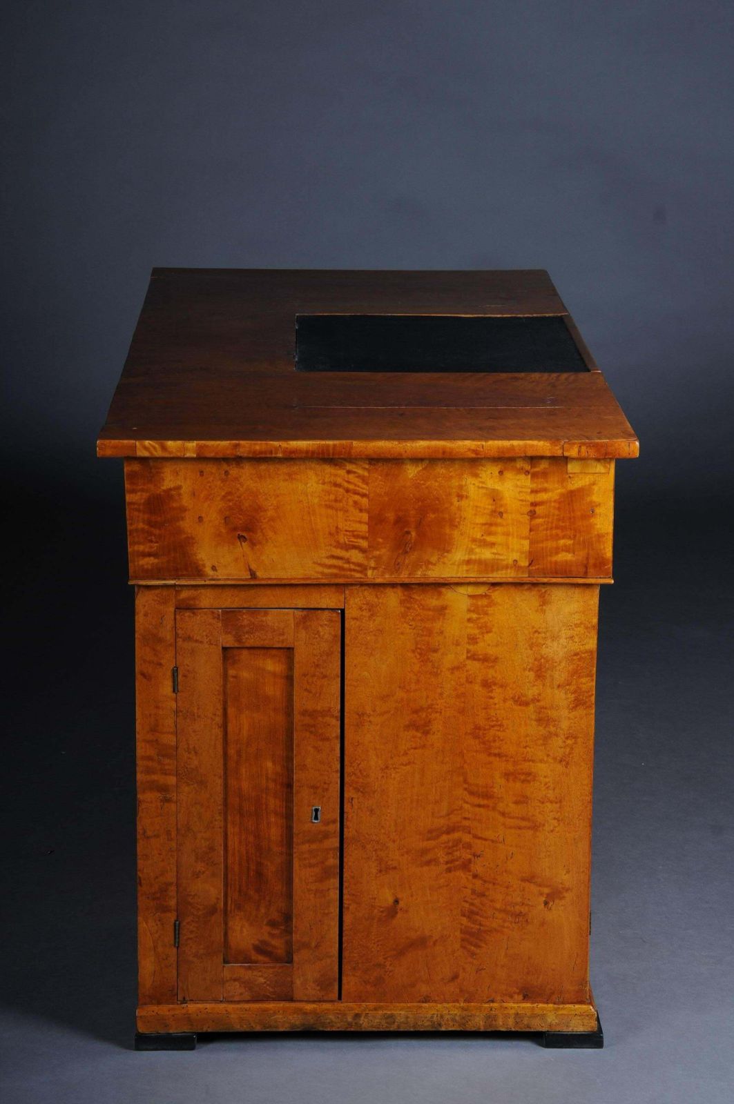 20th Century Unique Biedermeier Writing Desk, Flamed Birch photo 3394.0
