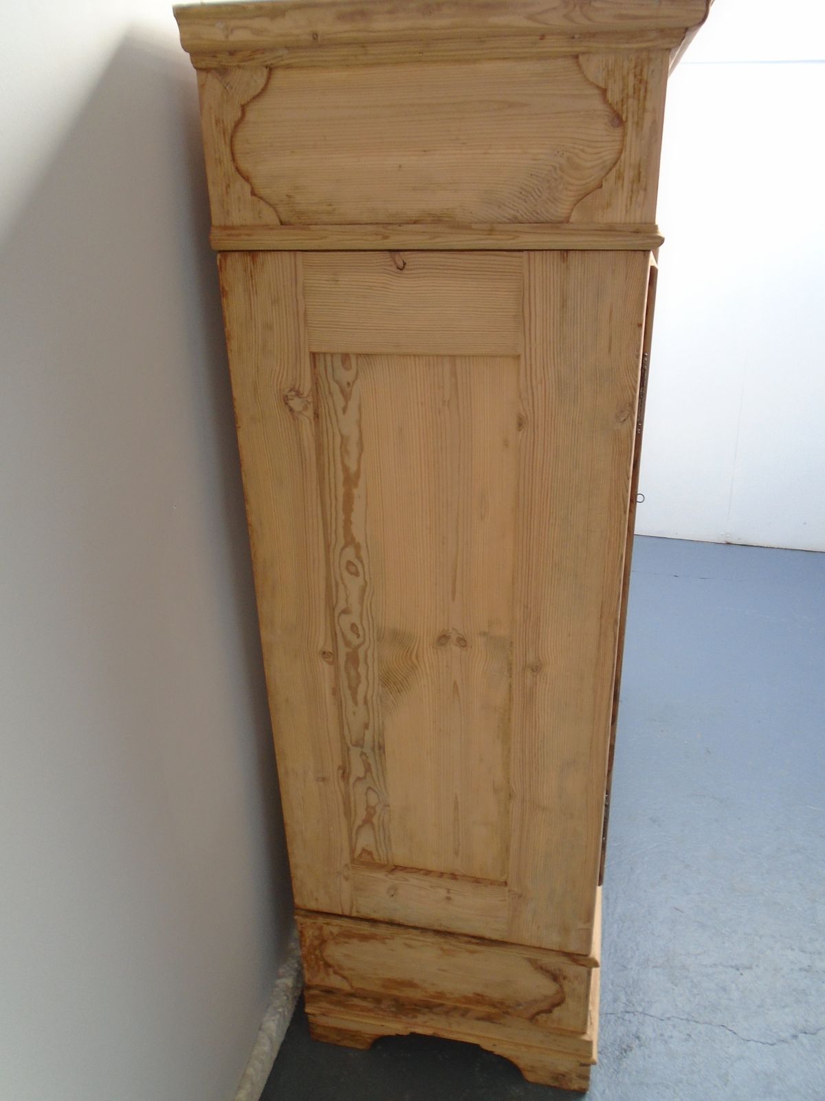 Great Georgian Panelled Pine Knockdown Wardrobe To Wax/Paint photo furniture