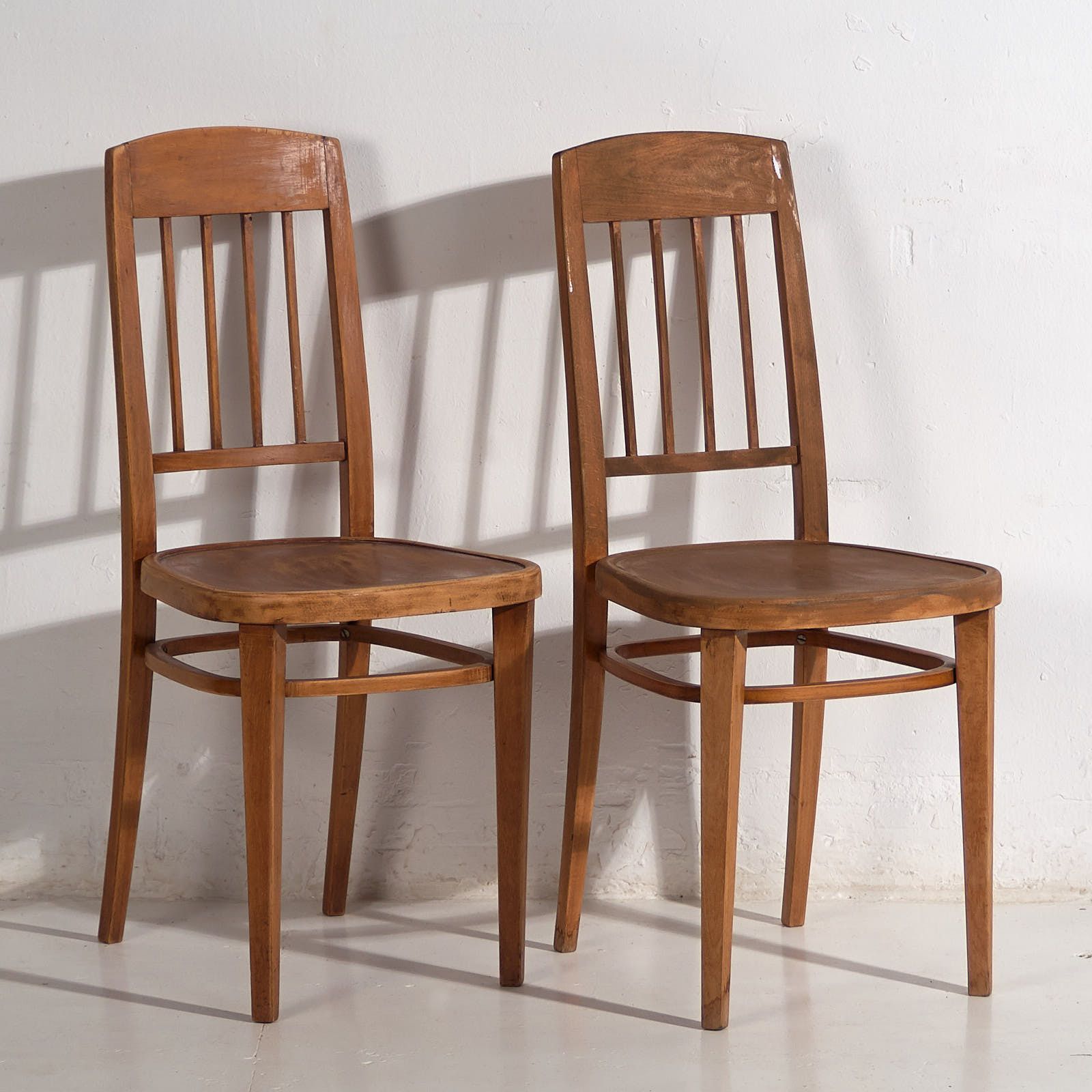 Antique Thonet Chairs (C.1920). Set Of Two Pieces #2
