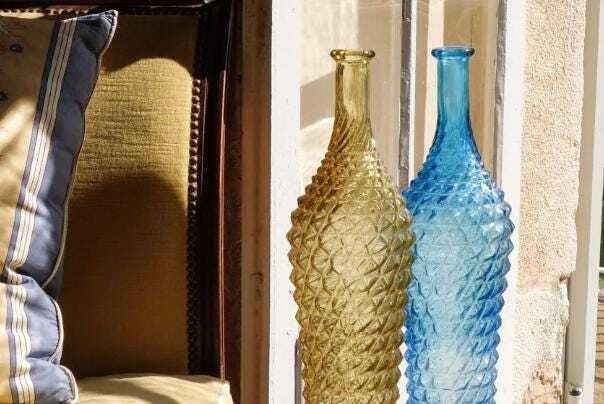 Empoli Art Deco Glass Water Bottle photo buy
