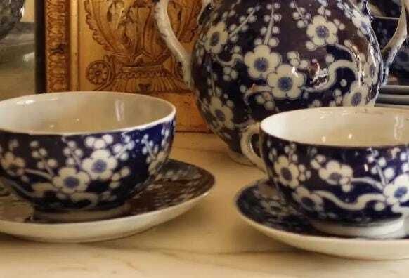 Antique Chinese Porcelain Tea Ceremony Set Service   Set Of 6 photo buy
