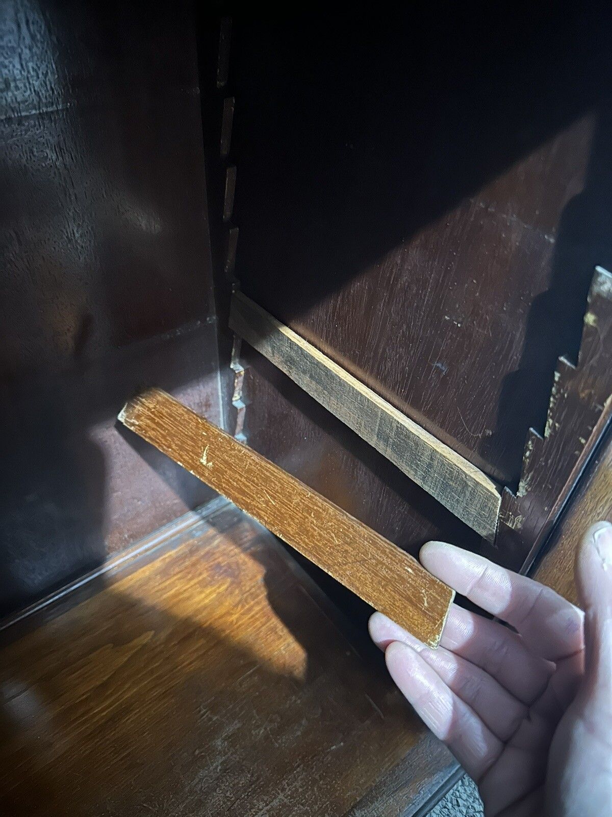 Antique Victorian Wooden Glass Fronted Shelved Medical/Bathroom Cabinet photo buy