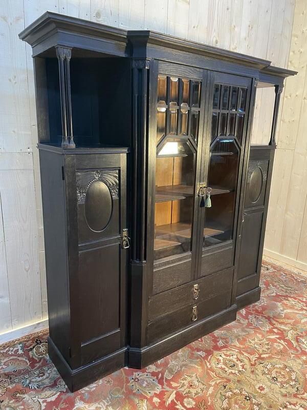 Vitrine   Armoire Napoléon III / Anglaise En Bois Noirci photo 2630.0