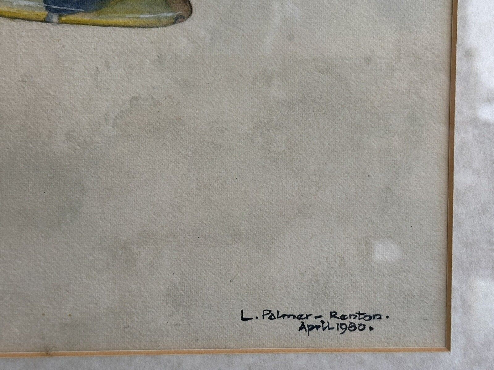 Large Original Watercolour Painting Of Spitfires Signed By Artist 89cm By 64cm photo for sale