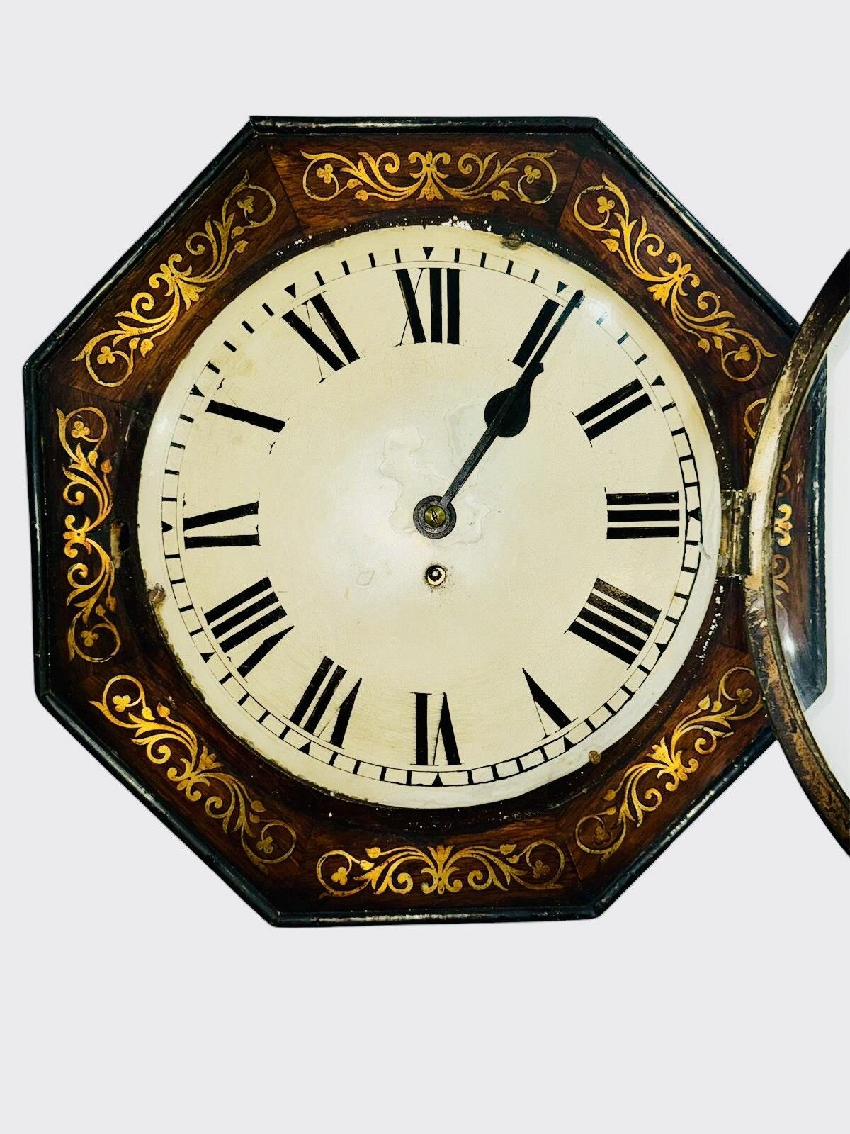 Camerer Cuss & Co Fussee Wall Clock Rosewood And Brass Inlay photo buy