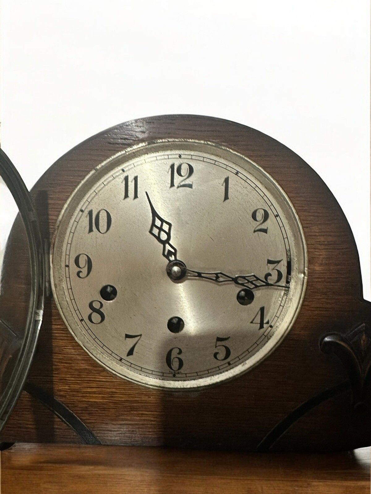 Art Deco Pretty Cws Wood Cased Westminster Chime Mantle Clock photo 165.0