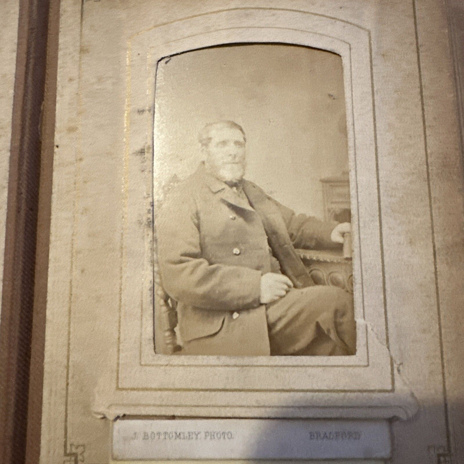 Antique Victorian Photograph Album Tooled Leather photo 55.0