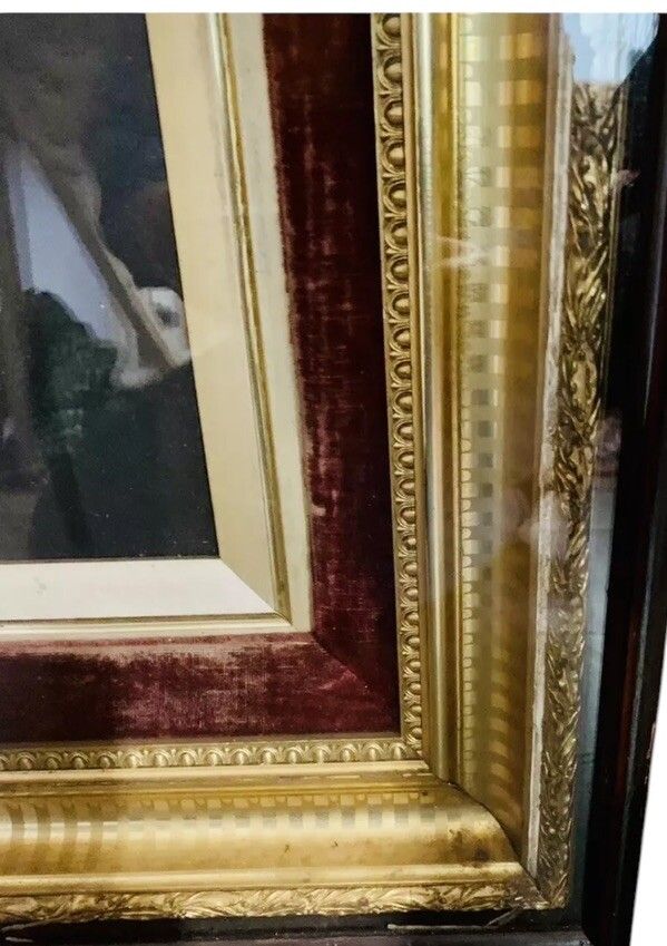 Large Antique Oil Painting Portrait  85cm By 70cm  Victorian Gentleman photo furniture