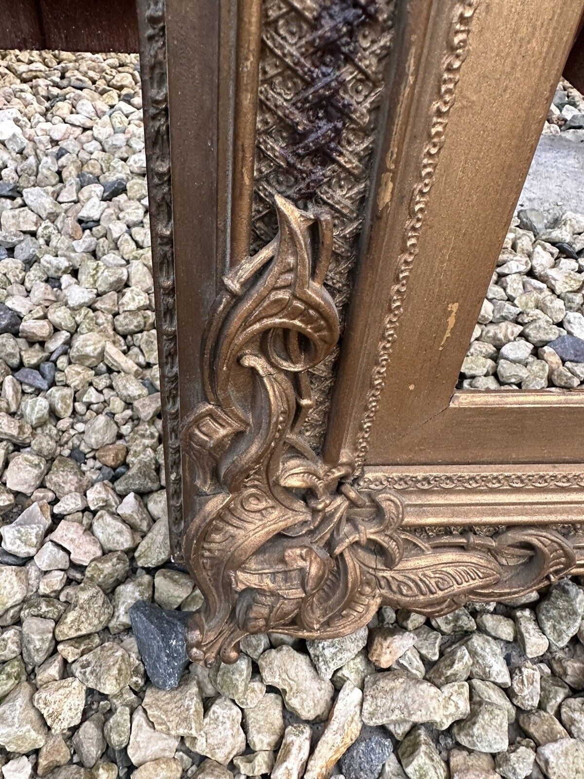 ￼Huge Antique 19th Century Wood Gilt Rococo Frame 150cm By 92cm photo 225.0