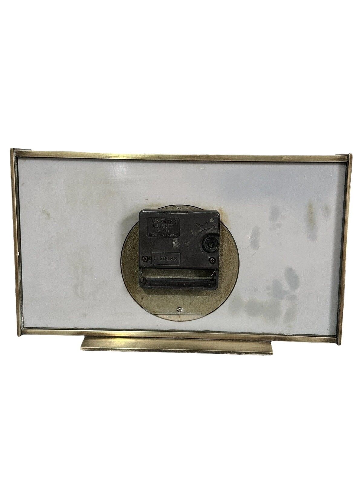 Mid Century C60’s Metamec Brass And Mother Of Pearl Effect Mantle Clock photo vinterior