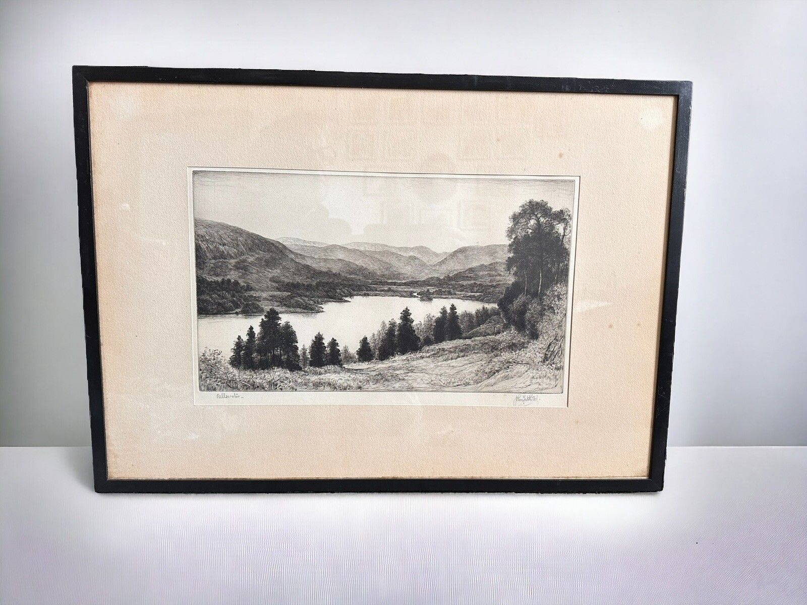 John Fullwood Ri Rba (1854 1931) Early 20th C Etching, Ullswater Signed
