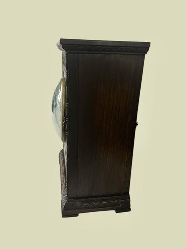 A Fine French Marti Early 20th Century Carved Oak  Bracket Clock Dated 1919 photo Home Decor