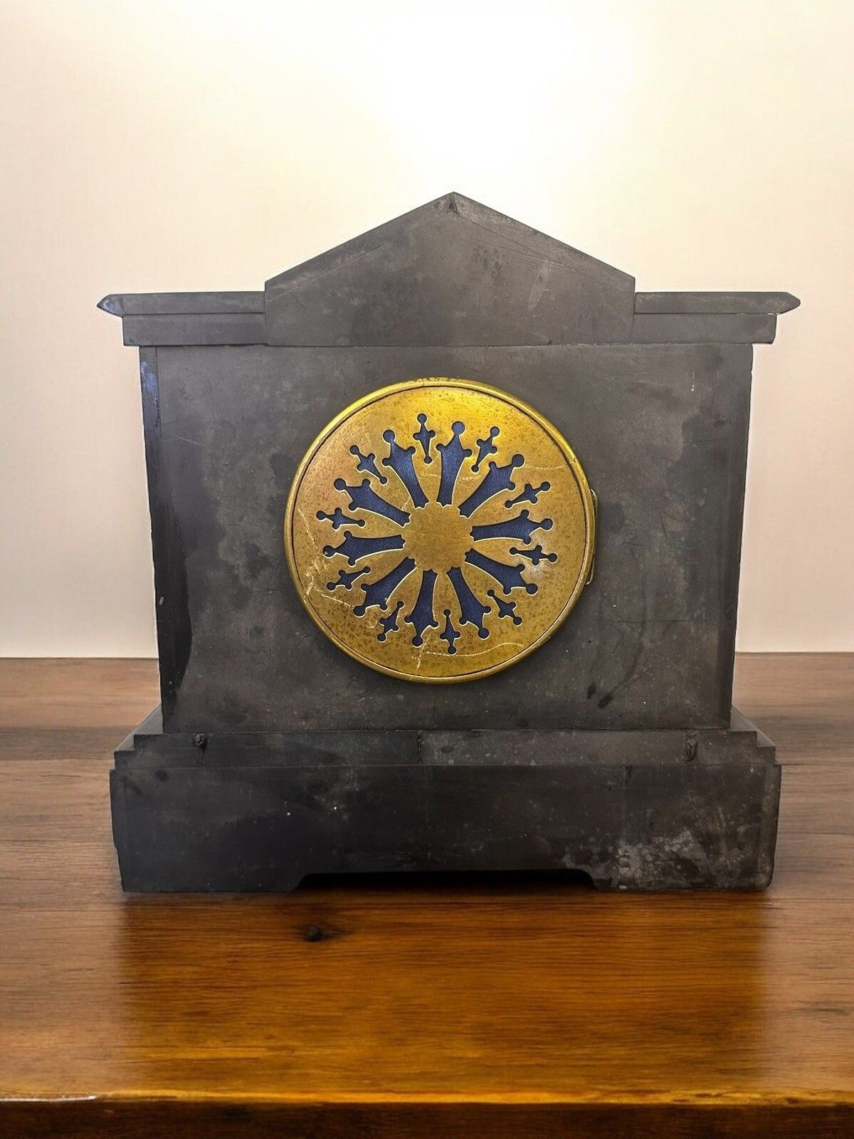 Beautiful 19 Century Victorian Architecture French Mantel Clock By Japy Freres photo vintage