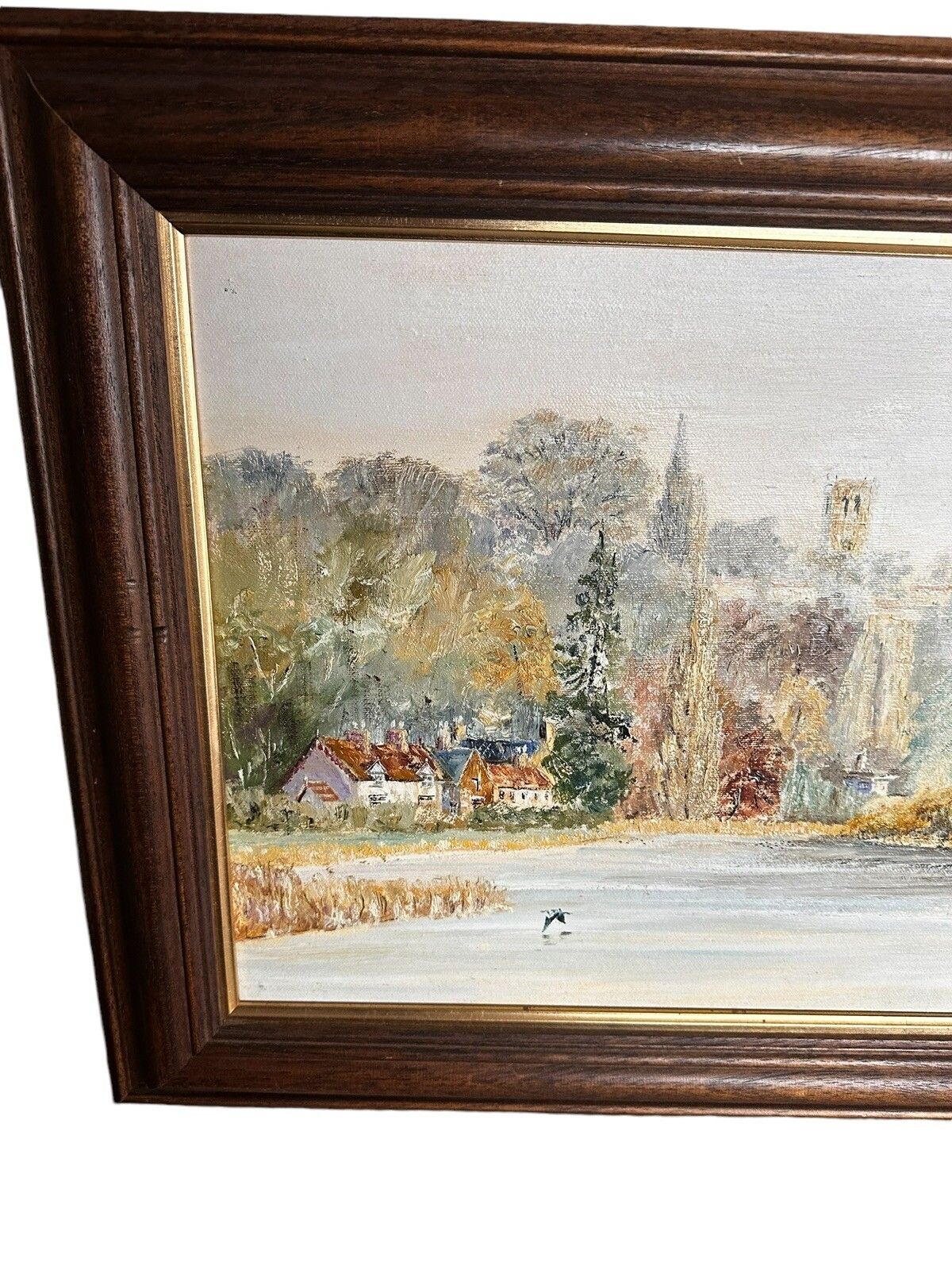 Original Signed Oil Landscape Painting Yorkshire Scene 89cm By 51cm photo 95.0