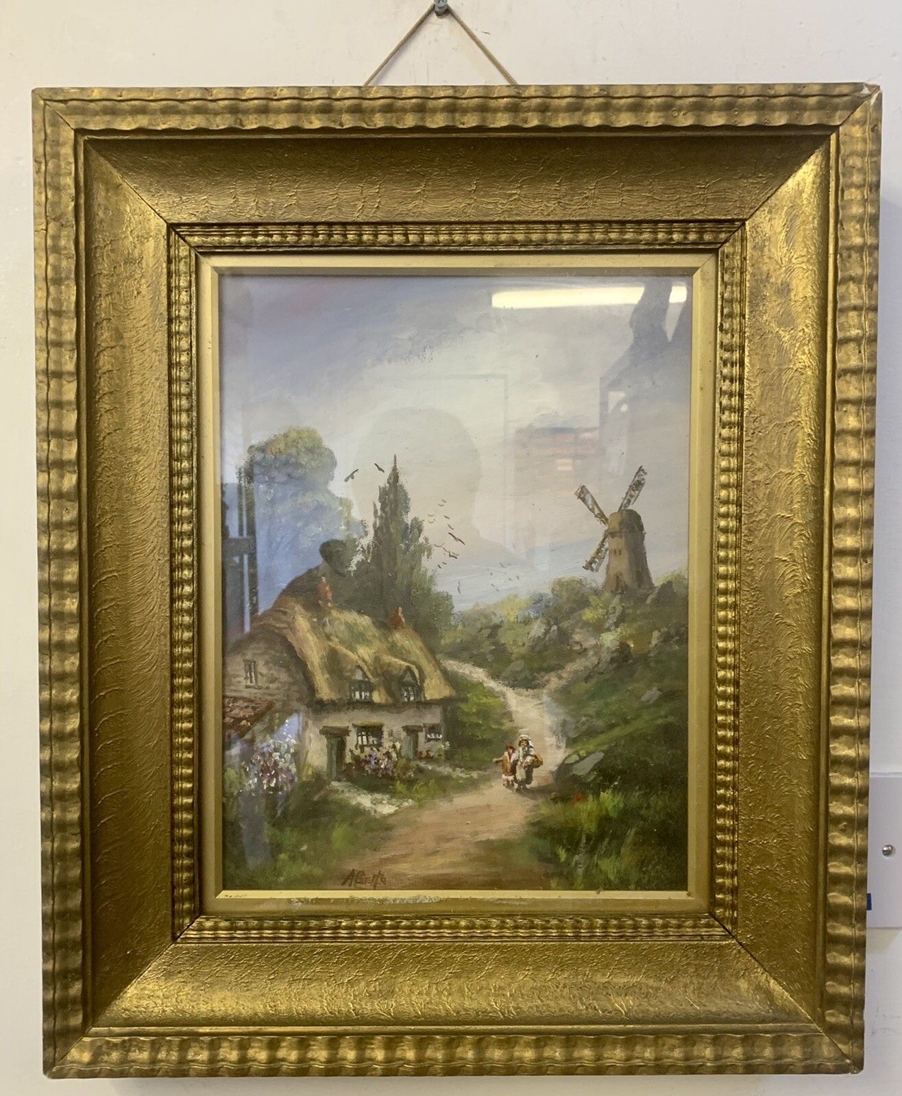 Antique 19th Century Dutch Oil Painting Signed By Artist Stunning