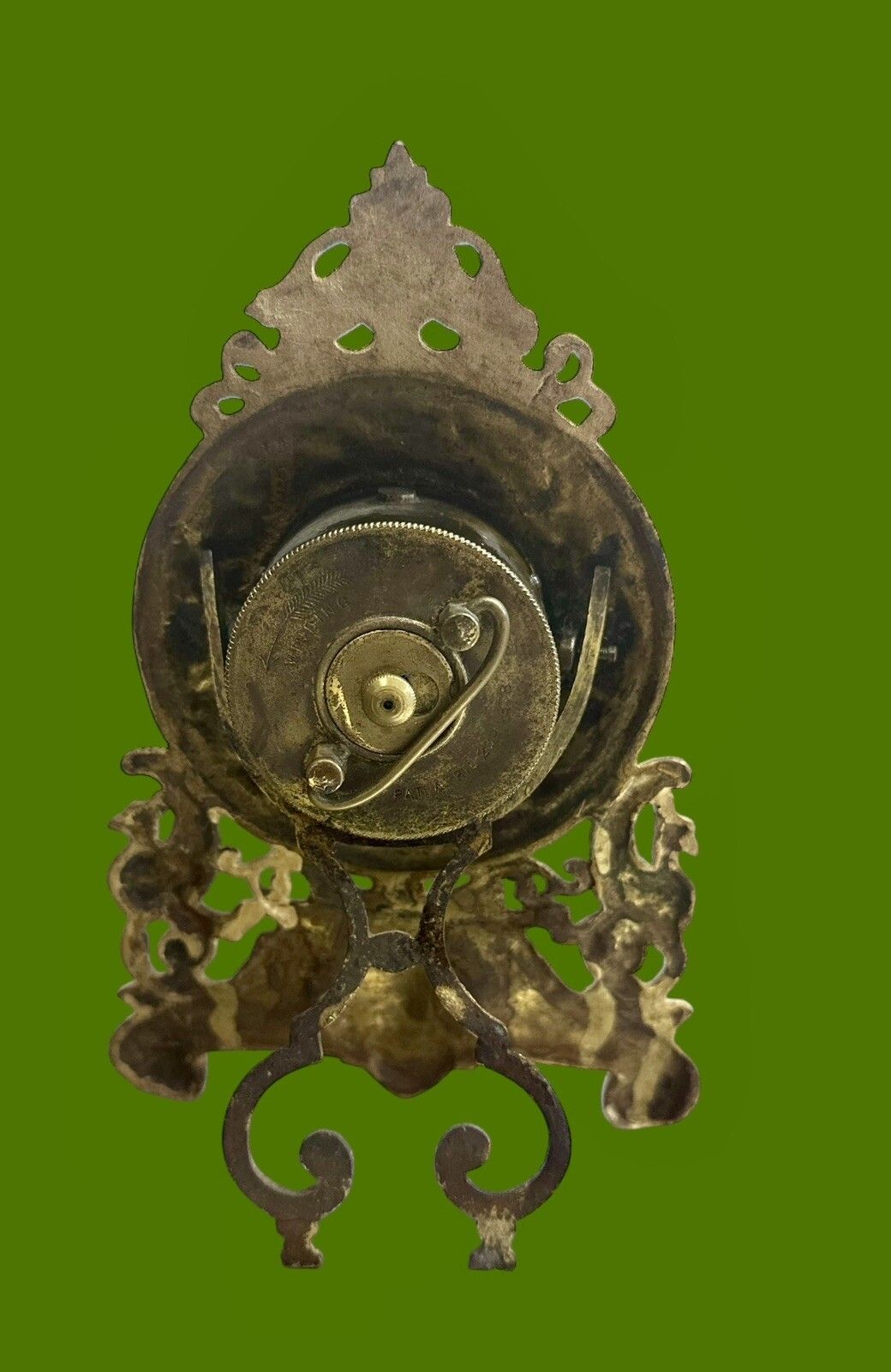 Ansonia Clock Co 1878 Rococco American Mantle Gold Gilt Pretty photo 75.0