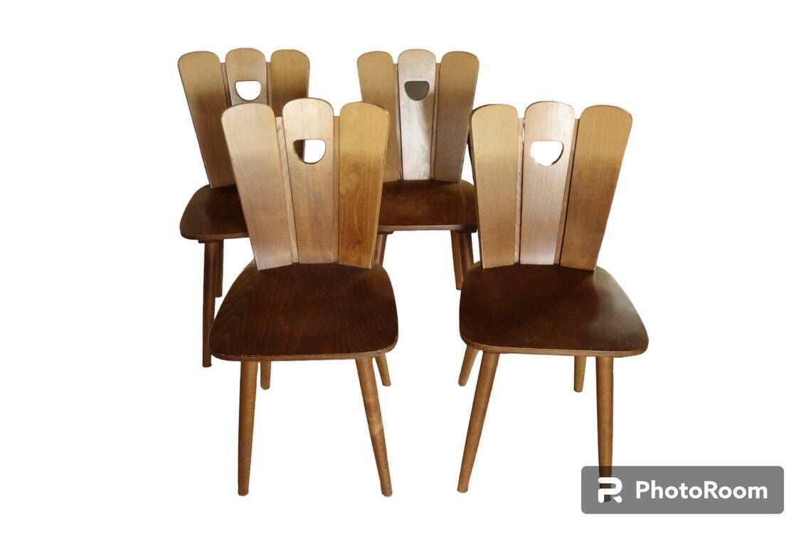 Scandinavian Style Midcentury Chairs Set Of 4 photo furniture