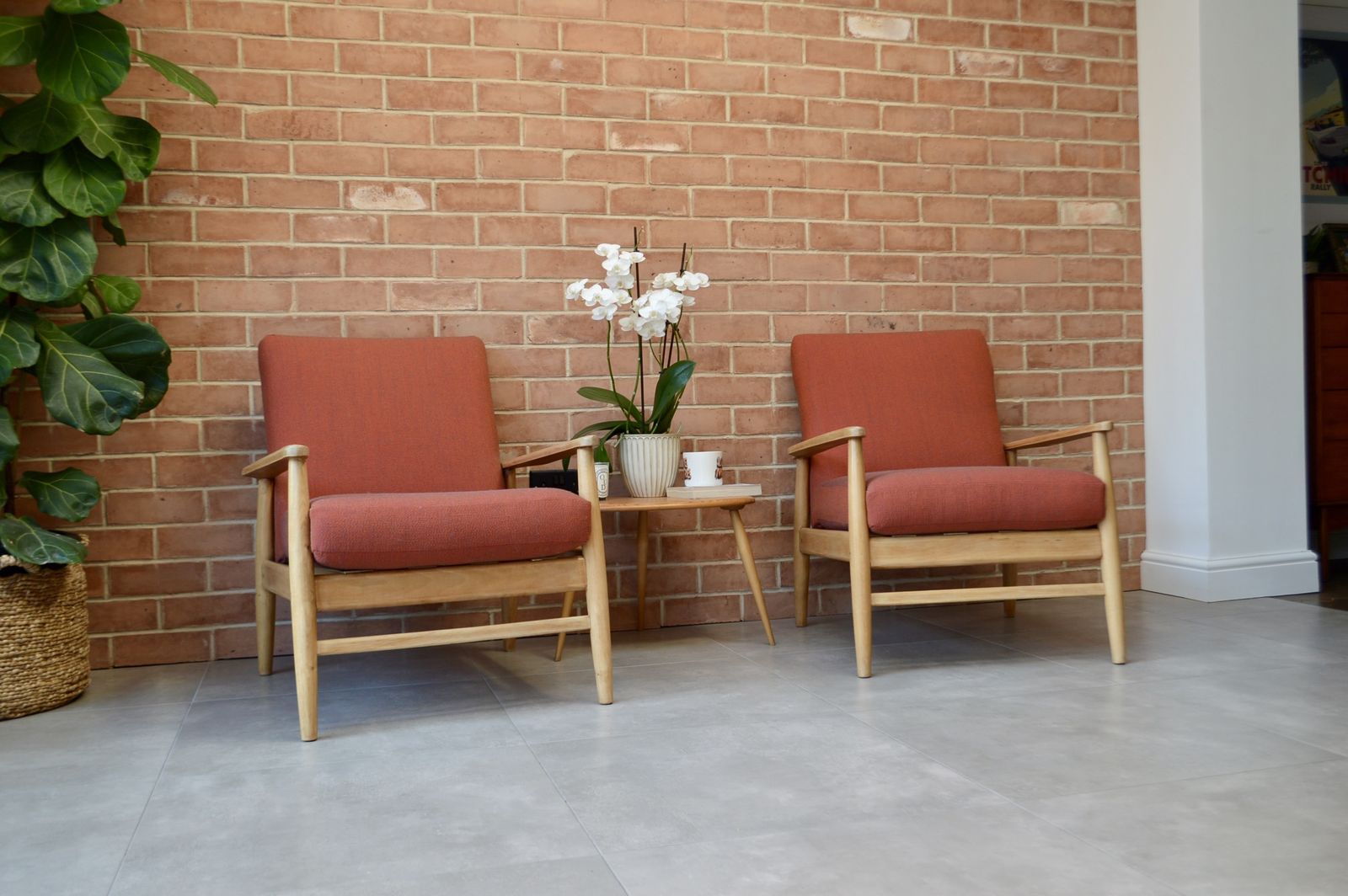 Pair Of Mid Century Scandinavian Teak Easy Chairs photo Furniture
