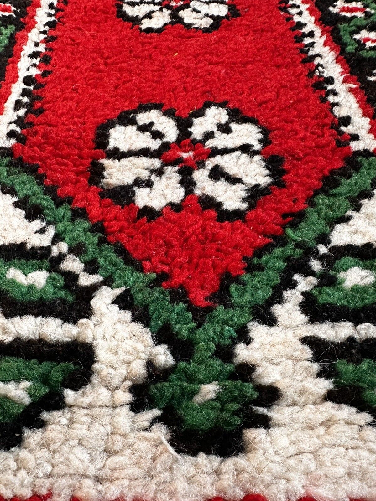 Vintage Eastern Kilim Wool Tassel Rug  110cm By 45cm photo vinterior