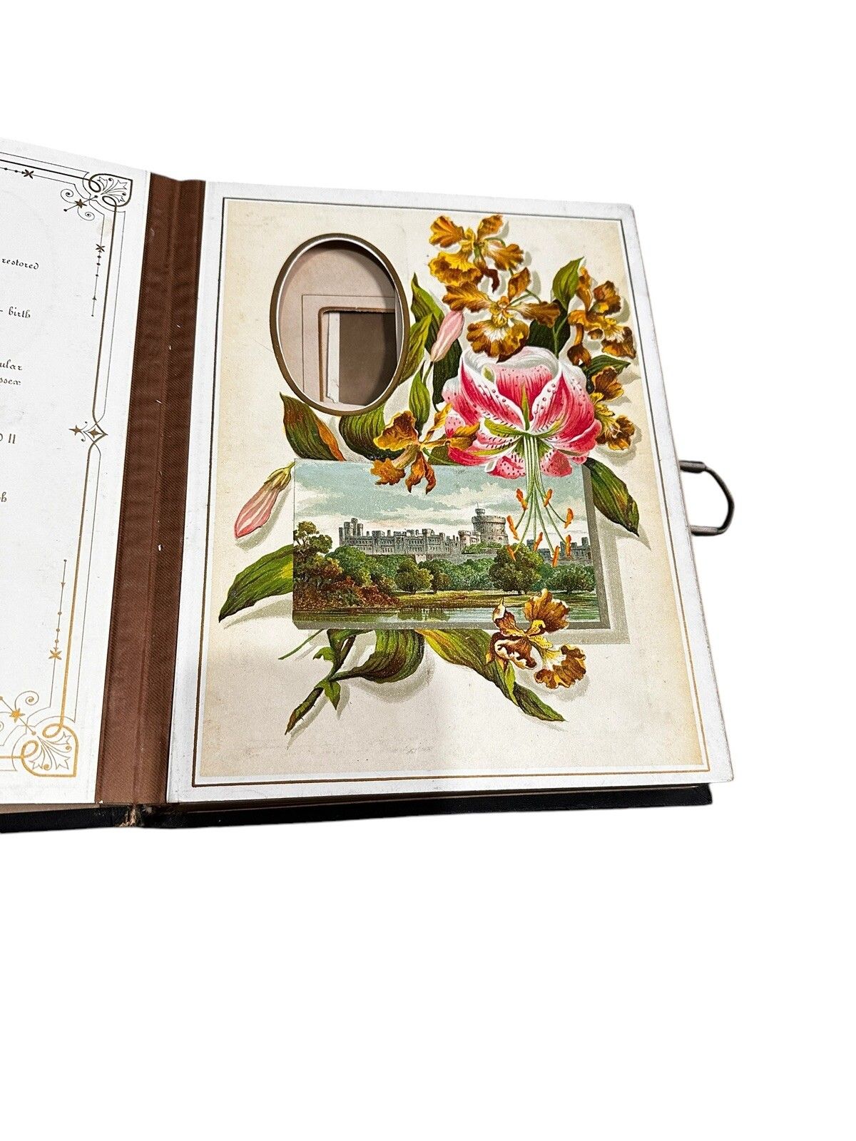photo for sale Victorian Leather Bound Photo Album