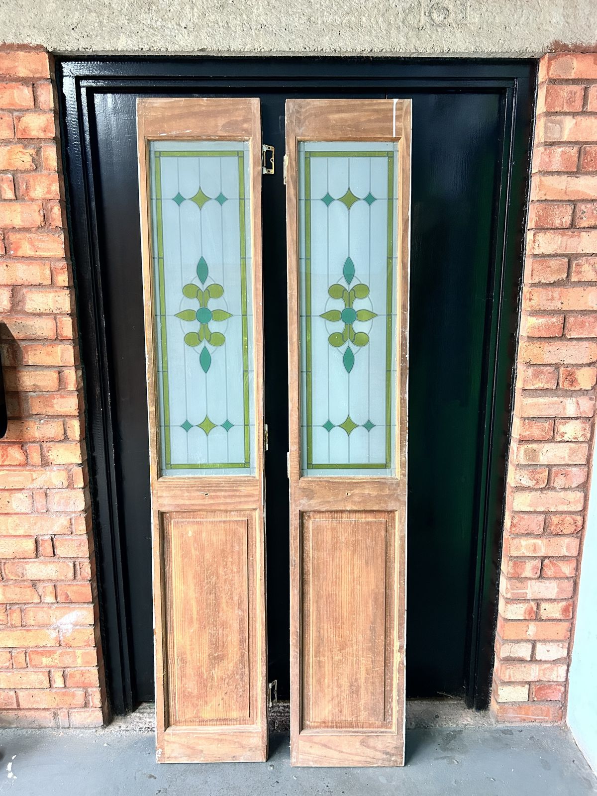 6 Mid Century Reclaimed French Doors   Wood And Glass Inserts (3 Pairs   Can Be Sold Separately) photo Home Fixtures