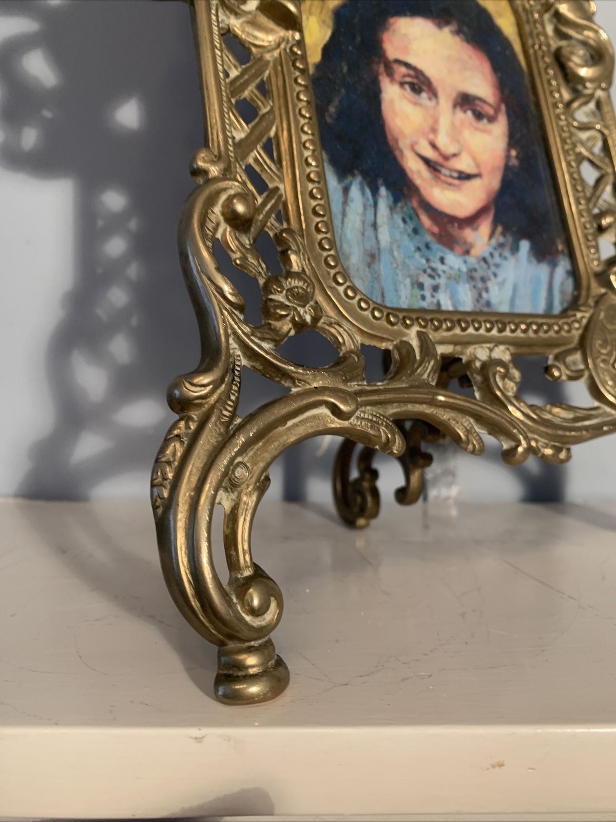 Victorian Brass Photo Frame Brass Horse Theme  With Glass 32cm By 20cm photo 75.0
