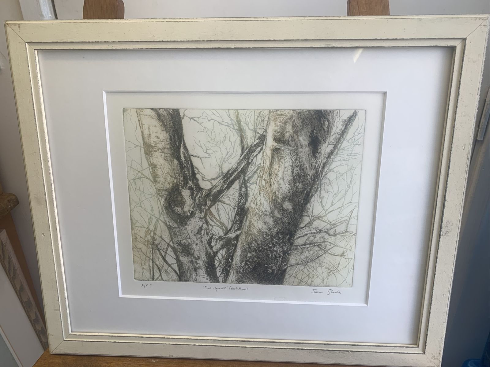 Original Artist Proof Susan Steele Etching And Aquatint Signed And Framed