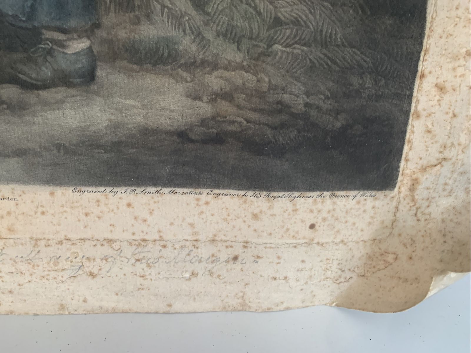 photo furniture J.R. Smith After George Morland 1799 Mezzotint, The Fern Gatherers