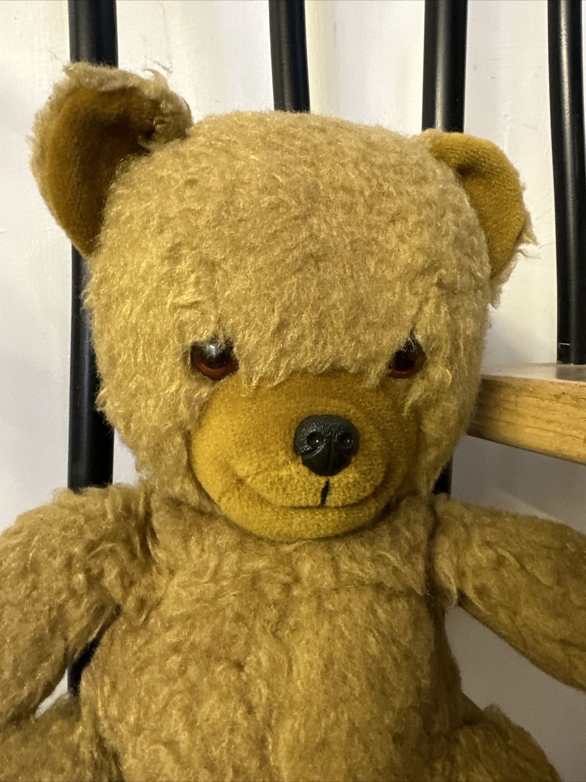Beautiful Vintage Teddy Bear Plush By ‘A Golden Bear’  Made In England photo furniture