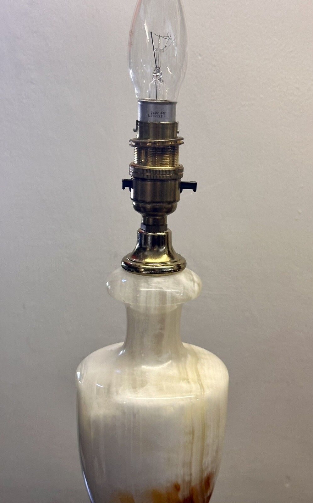 Mid Century Hollywood Onyx Marble Lamp  Italian Top Quality photo 80.0