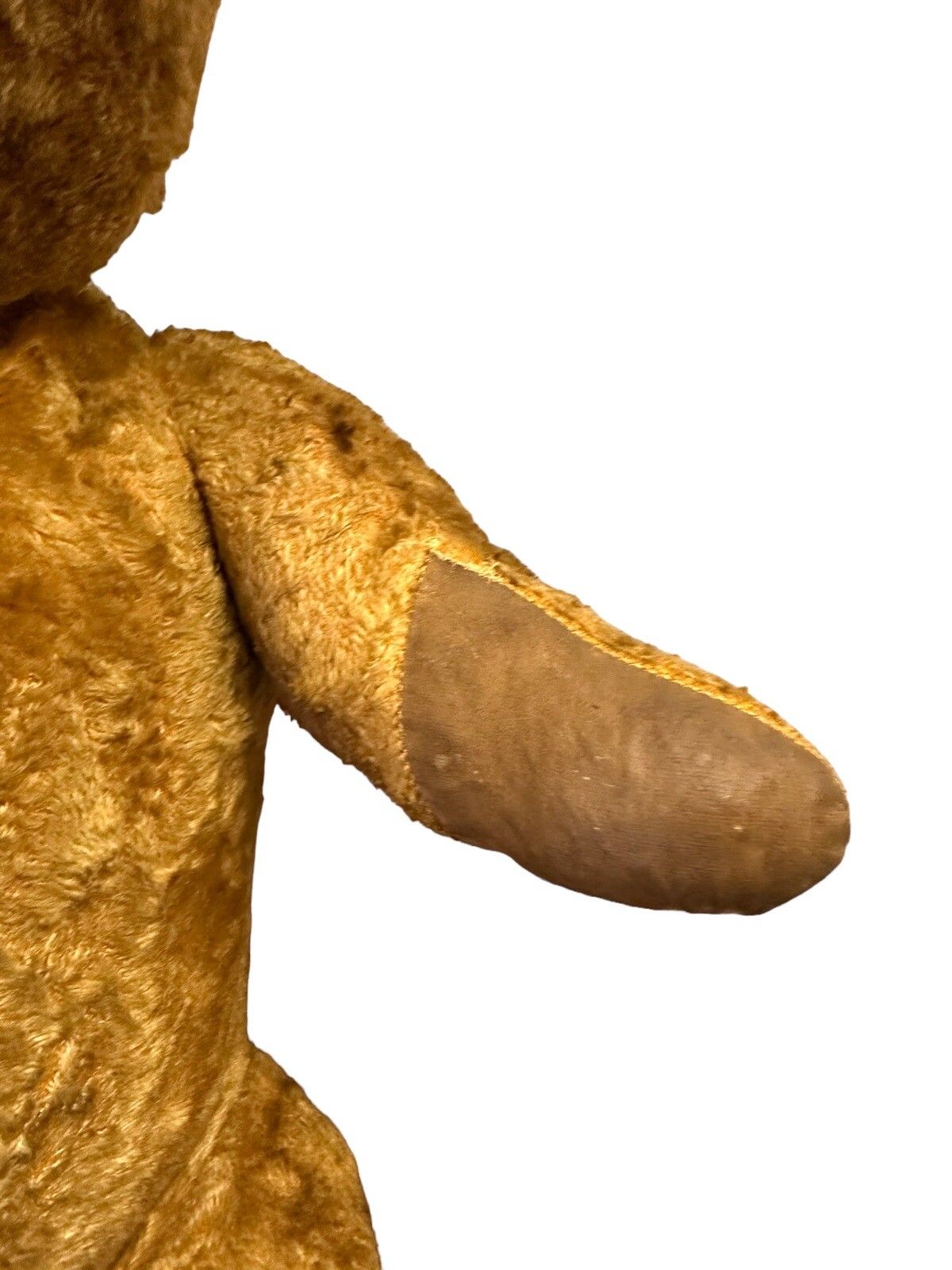 Large Vintage C1950’s Mohair Jointed Teddy Bear 27inches Straw Filled photo Home Decor