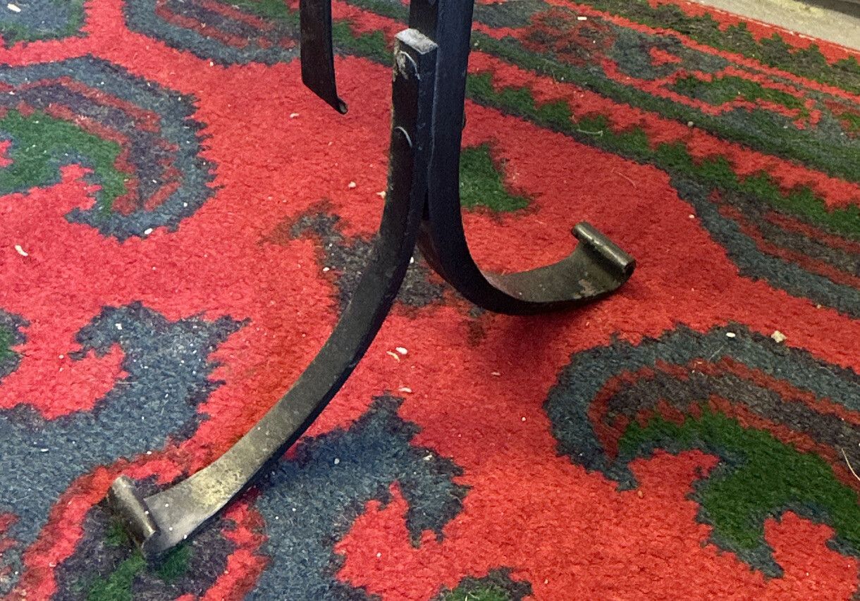 Superb Vintage Quality Wrought Iron Horse Shied Fireguard photo 125.0