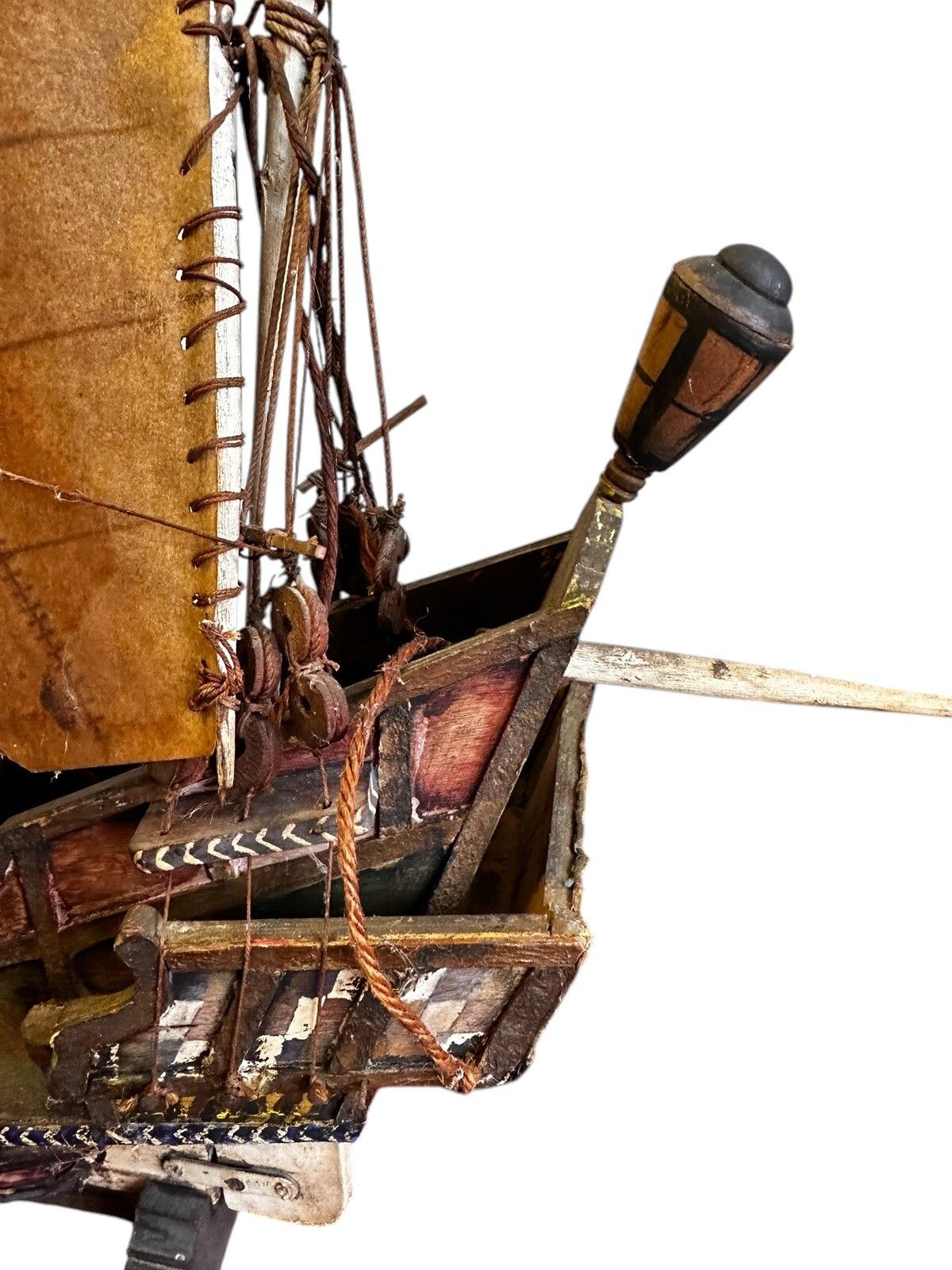 photo furniture Galleon Antique Wooden Model Nautical Scratch Built Fantastic