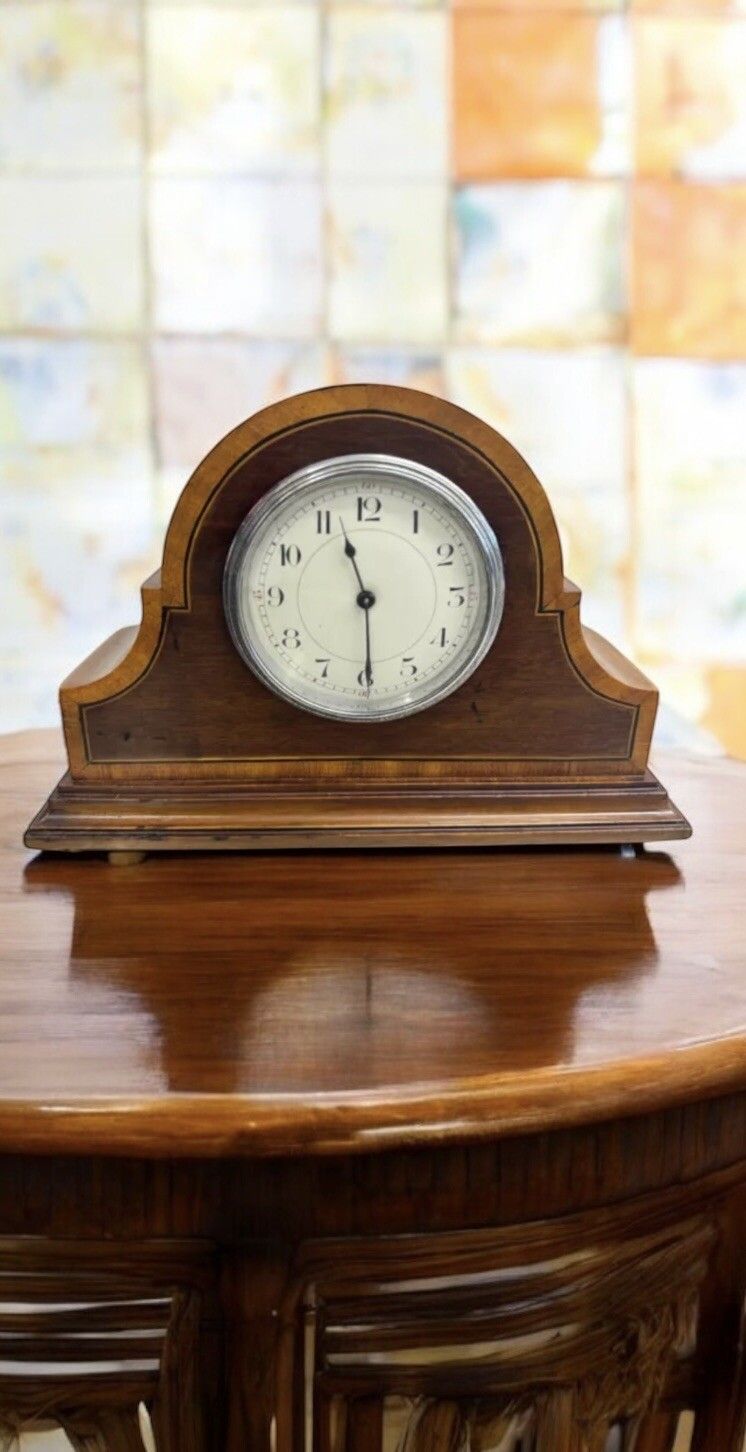Antique Edwardian Swiss Made Buren Mantle Clock Super Quality Fully Working