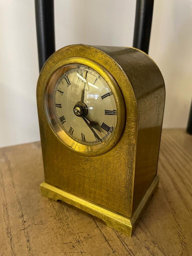 19th Century Antique French Brass Carriage Bell Alarm Clock Outstanding photo for sale