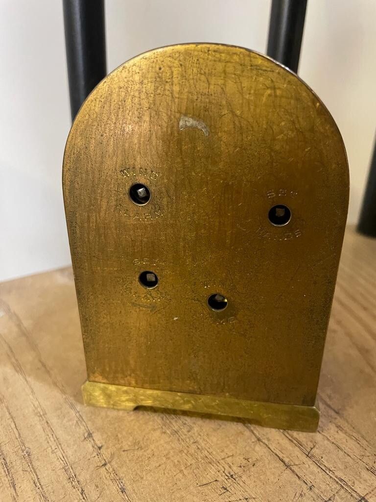 19th Century Antique French Brass Carriage Bell Alarm Clock Outstanding photo 250.0