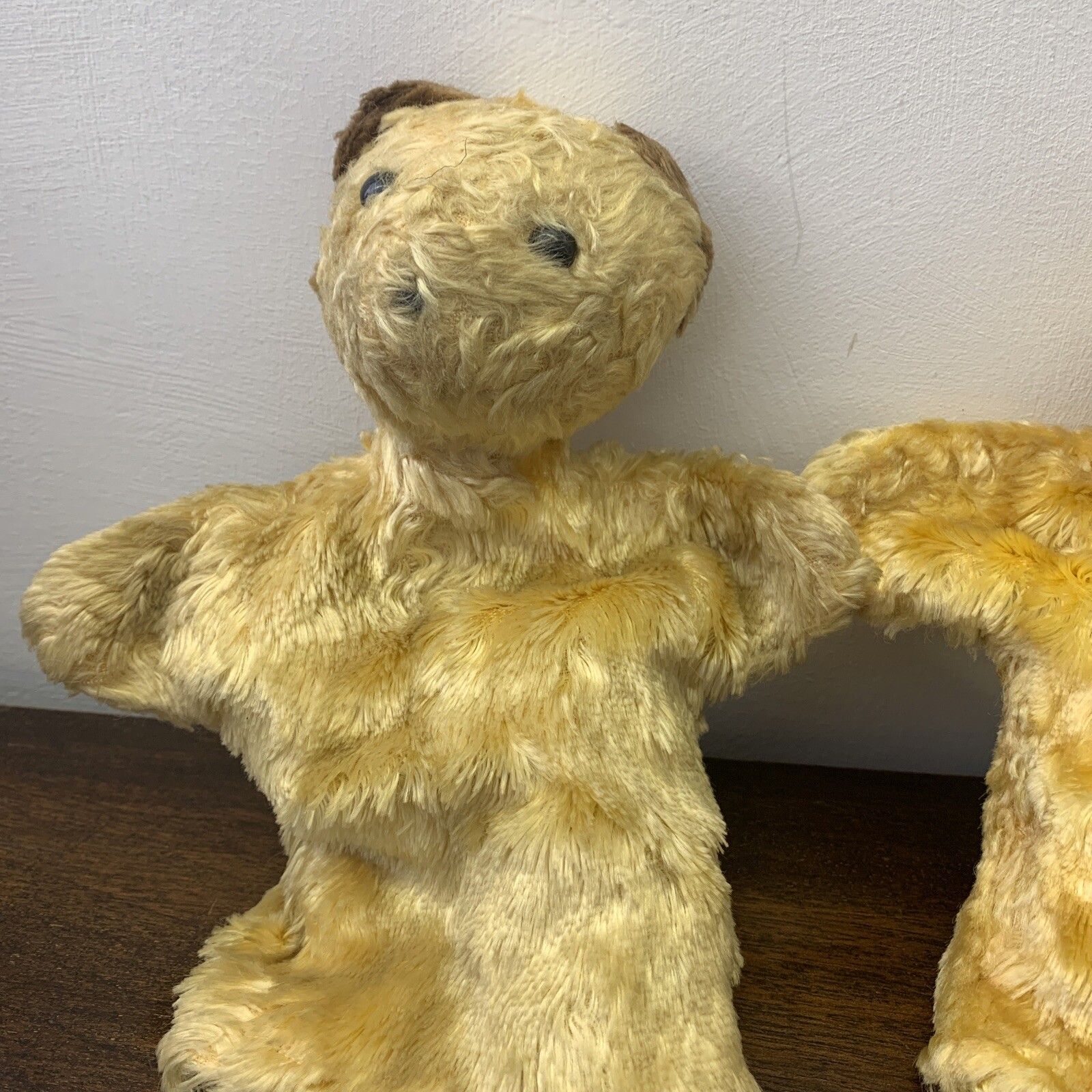 Pair Of Antique Mohair Teddy Bear Puppets photo furniture