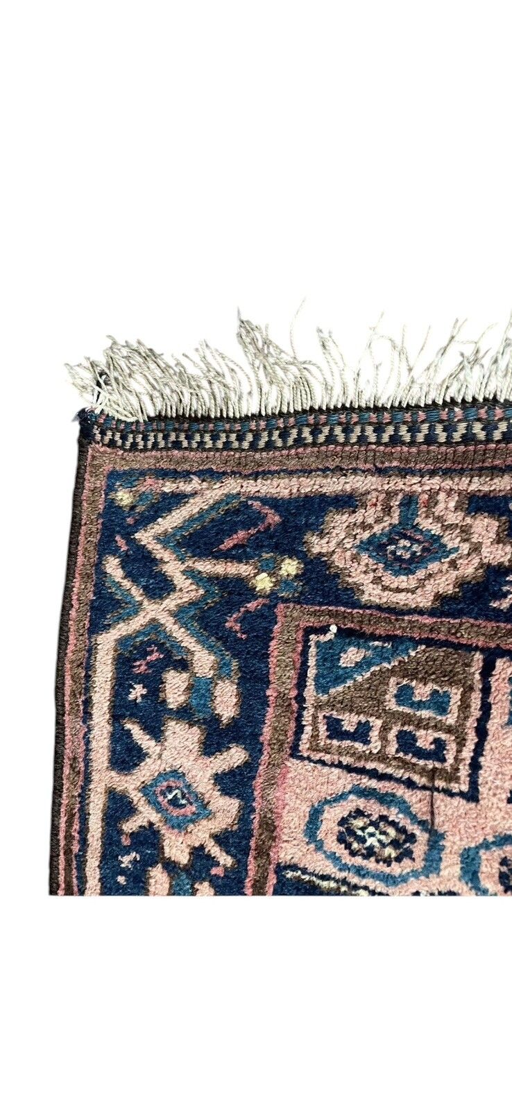 Vintage  Antique Aztec Eastern Traditional 100% Wool Rug  200cm By 154cm  R9 photo vintage