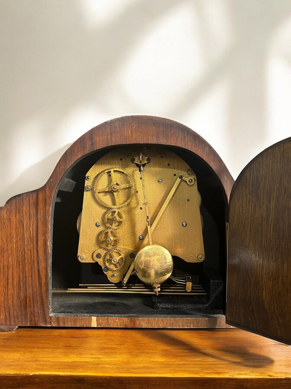 C1930’s Pretty Art Deco German Westminster Chime Mantle Clock photo 165.0