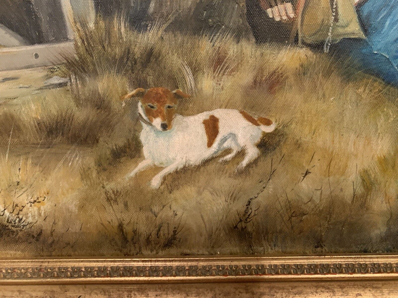 John M Dowler Oil On Board Painting  Framed 88cm By 62cm  Signed Farming photo for sale