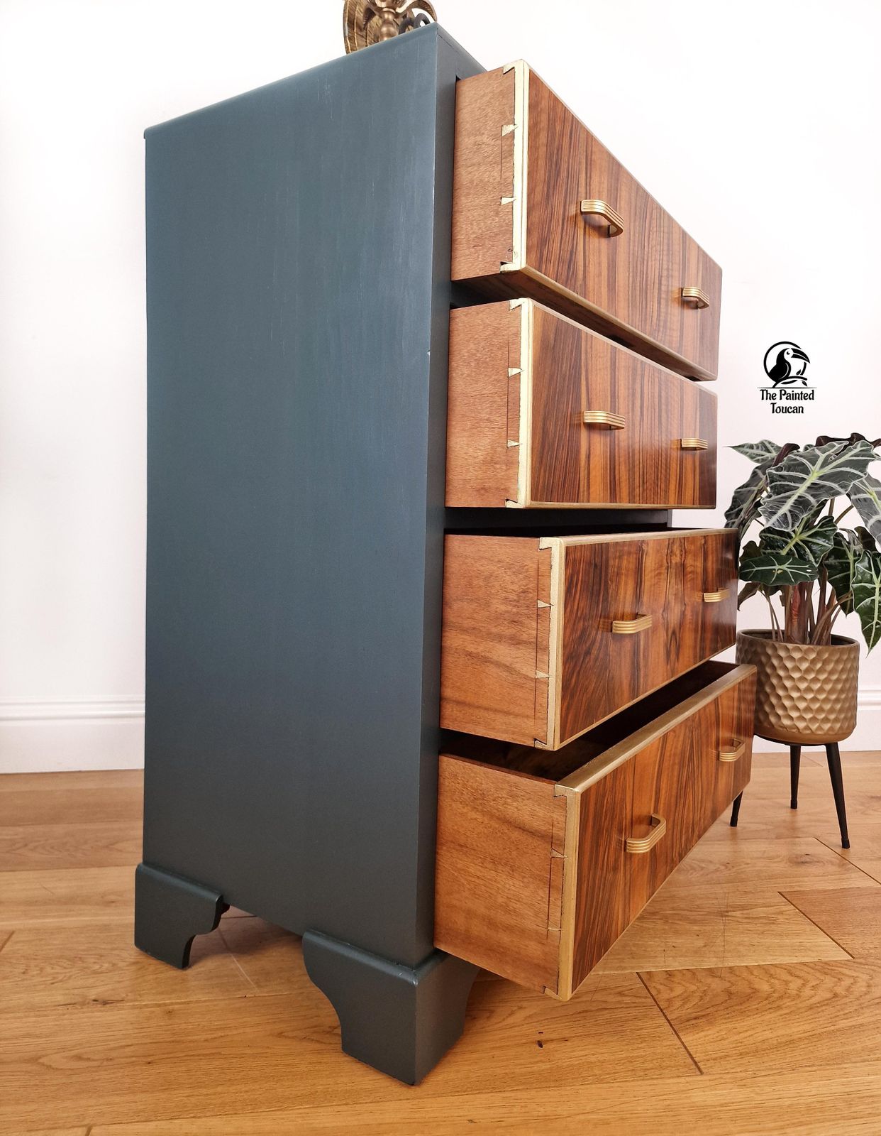 photo for sale Art Deco Chest Of Drawers With Walnut Veneer