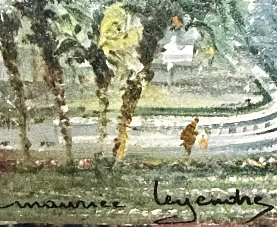 Maurice Legendre   Cannes   Signed Oil Painting On Canvas   C1960’s photo Art