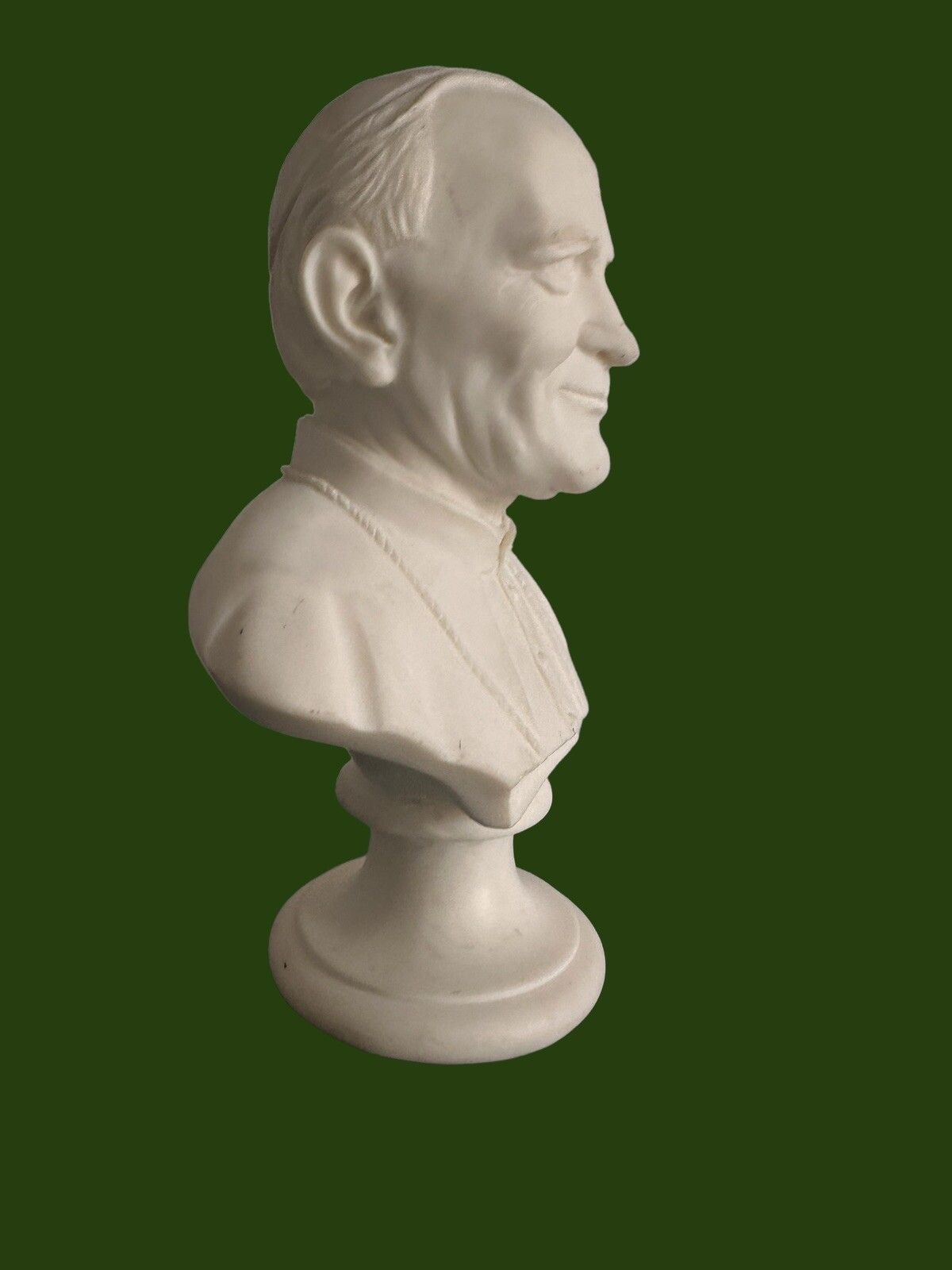 Pope John Paul II Bust, 9” Signed photo furniture