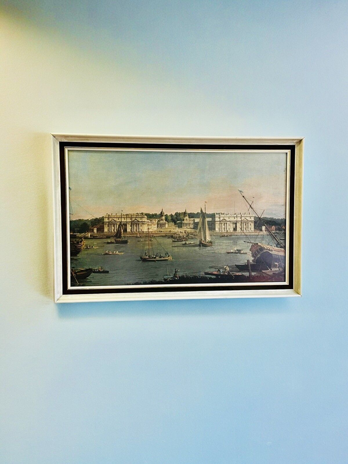 Greenwich Hospital From The North Bank Of The Thames  Canaletto Lithograph 76x50