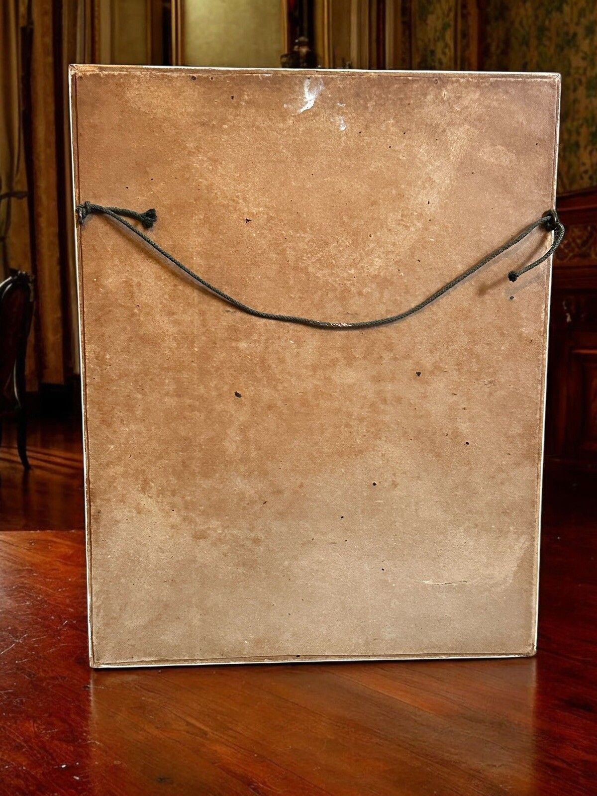 Midcentury Signed Oil Silhouette Portrait Nude Female Oil Painting  43 By 34cm photo furniture