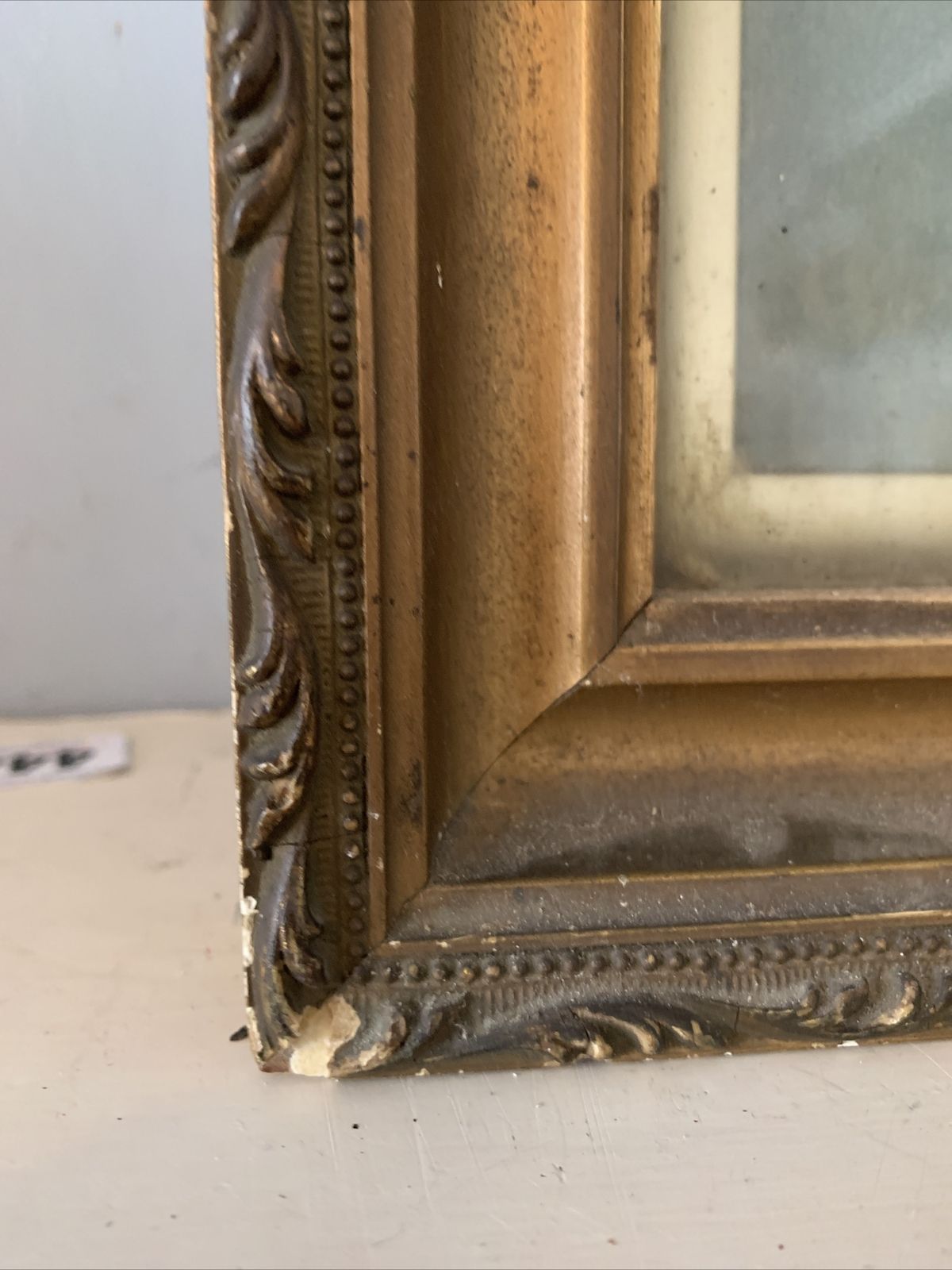 Antique Painting On Canvas Tulips   Ornate Gilt Frame  Signed 70cm By 40cm photo 125.0