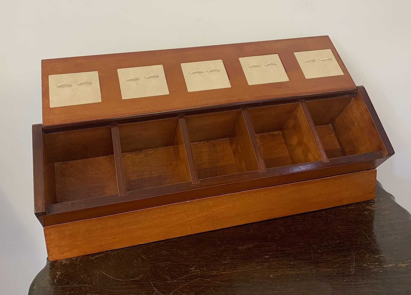 Original Wooden Luxury Gui Laroque  Watch Tie And Cuff Link Display Case photo Furniture
