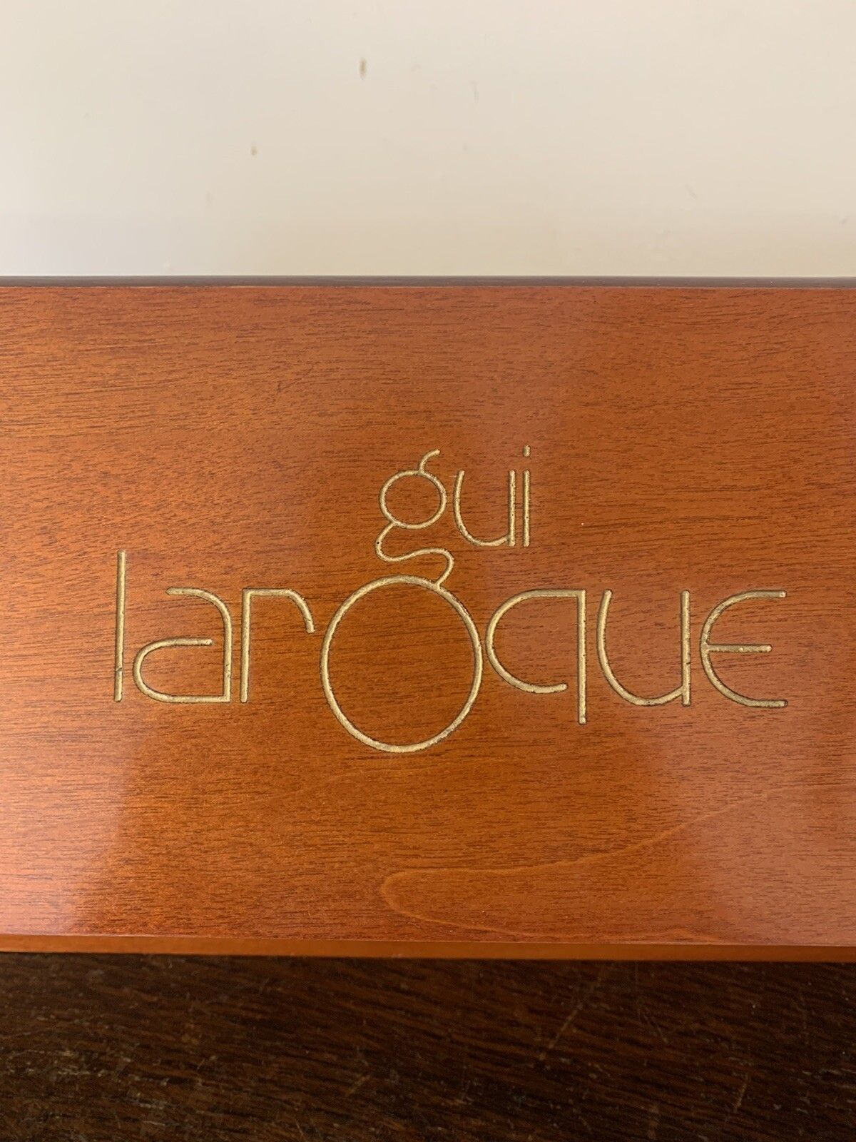 Original Wooden Luxury Gui Laroque  Watch Tie And Cuff Link Display Case photo 125.0