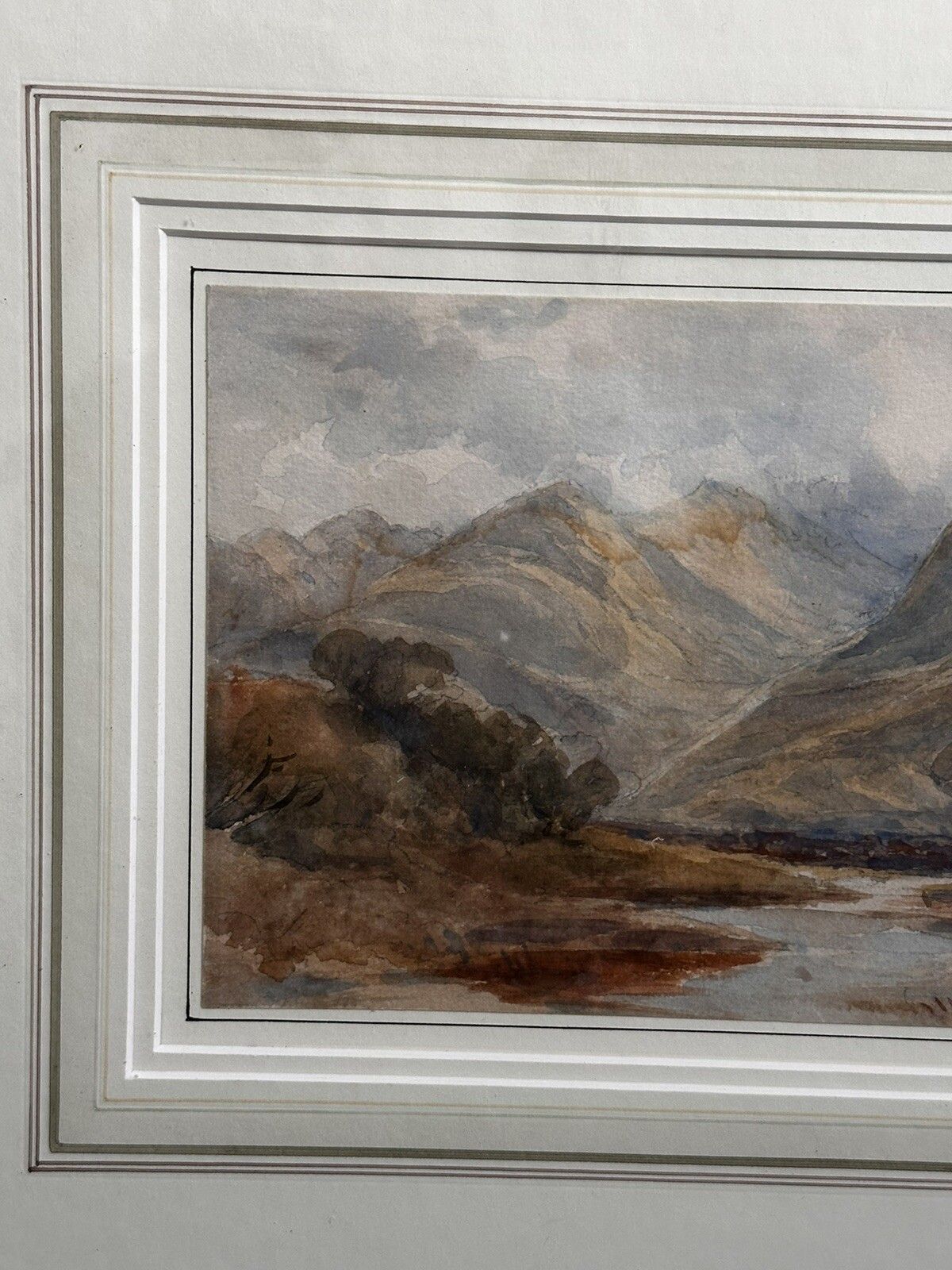 Alfred Augustus Gliendenning Original Signed Watercolour Scottish Highland photo Art